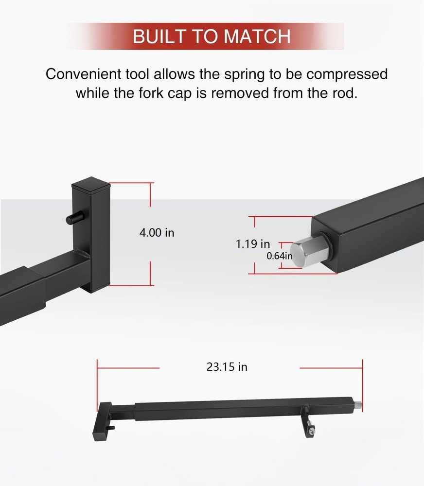 Fork Spring Compressor Tool, Powder Coated, Replace Front Fork Seals and Oil ...