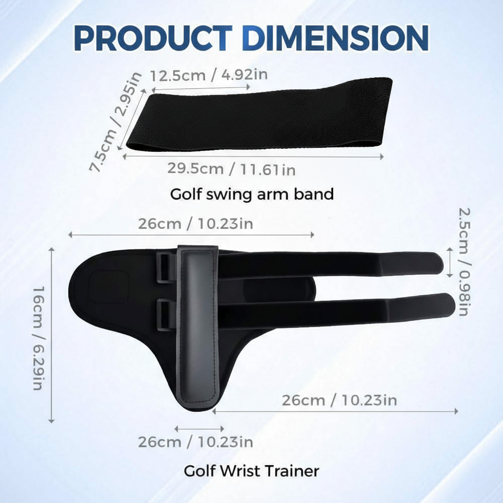 Golf Swing Training Correcting Arm Band and Corrector Wrist Trainer Protector