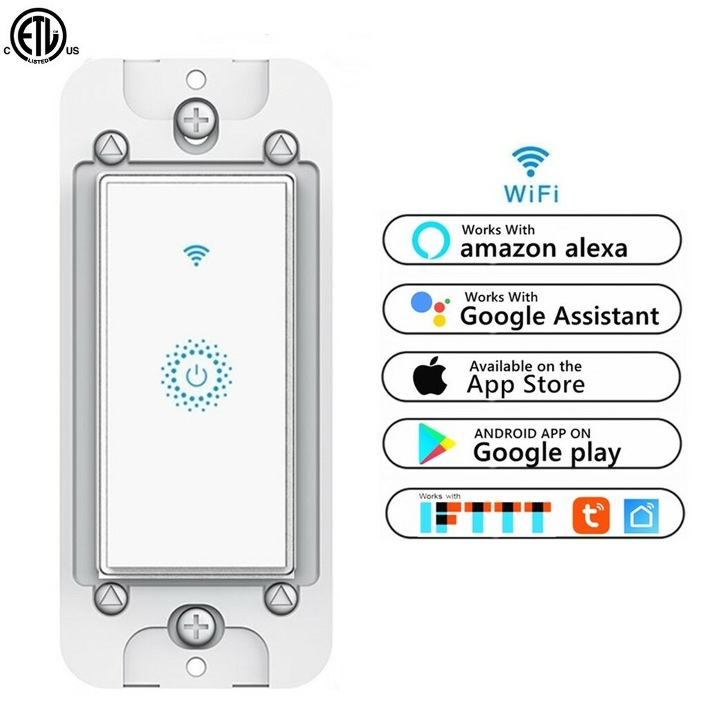 Used Smart Light Switch Wi-Fi Work with Alexa Google Home