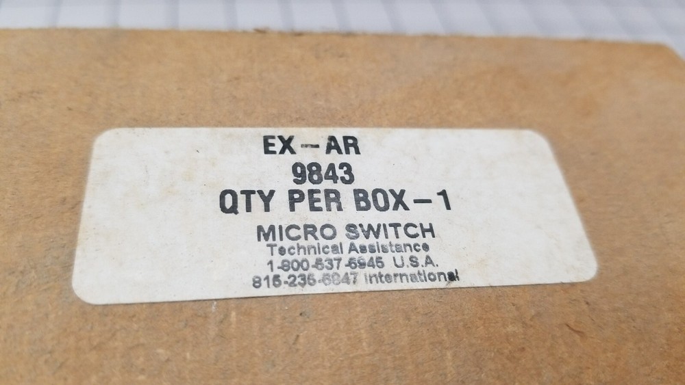 Honeywell EX-AR 9842 Micro Switch 9843 single roller arm Explosion Proof snap