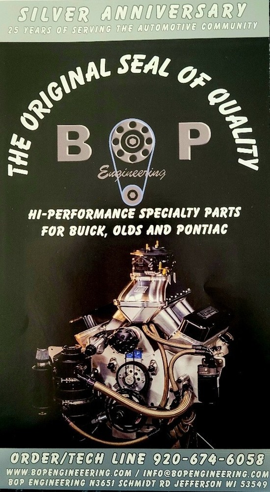 BOP Engineering Buick 340, 350 Viton® REAR MAIN SEAL