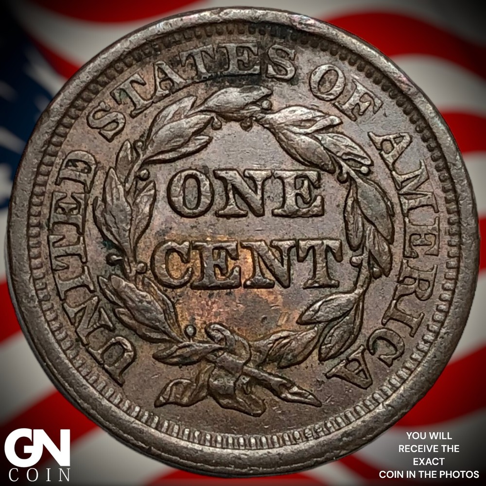 1845 Braided Hair Large Cent M5139