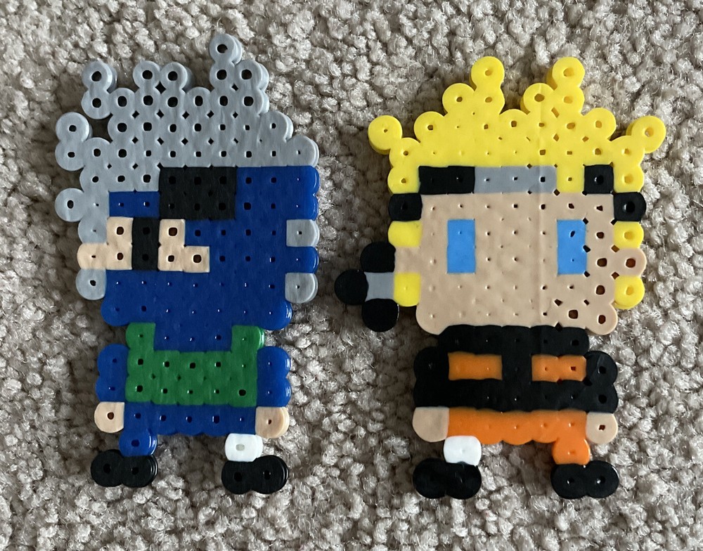 Naruto Set of 8 3” Perler Beads
