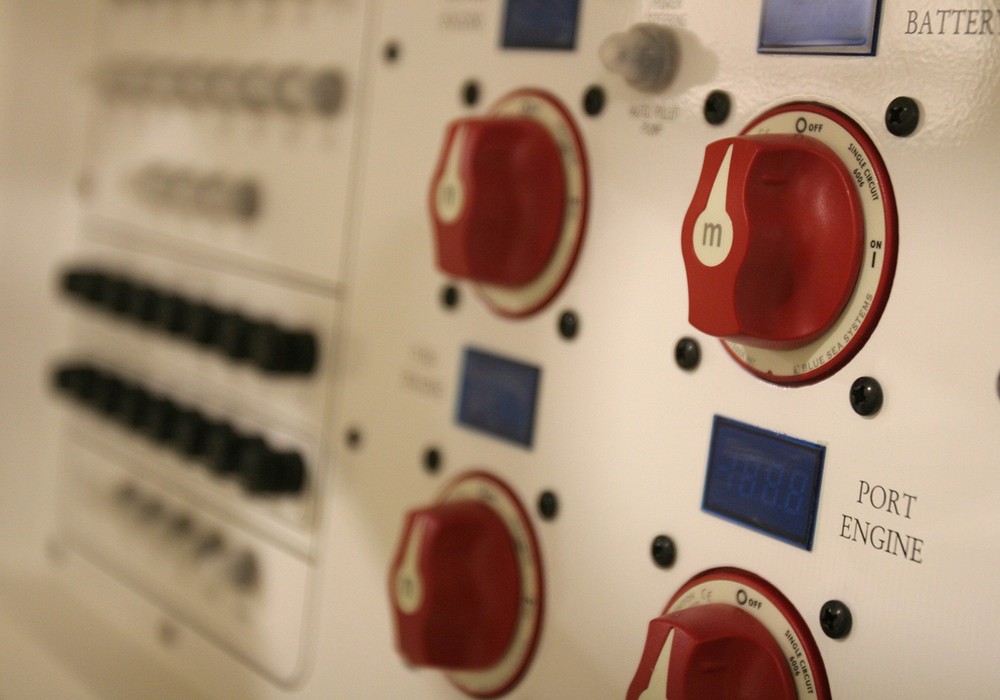 Red Battery Switch with Electronic Control Multiple Mounting Options for Mari...