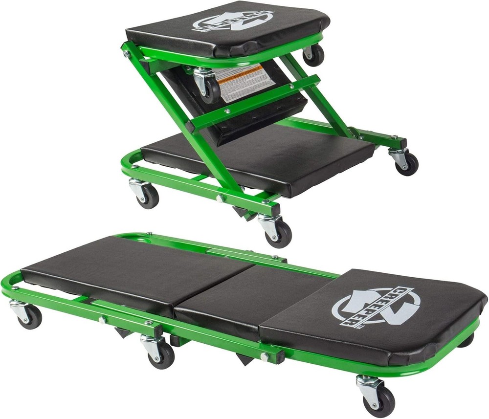 Black/Green 300 Lbs Mechanic Creeper