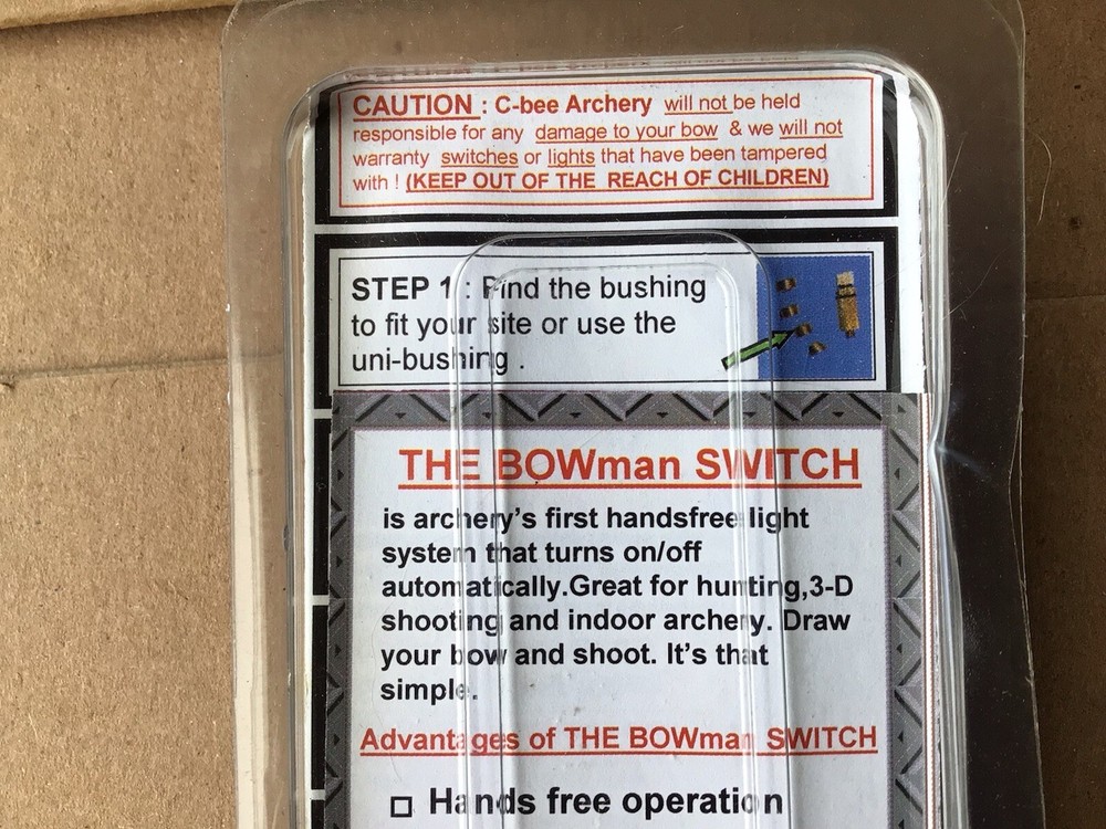 the bowman switch, automatic light system, Archery, Bow Hunting