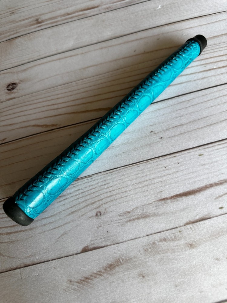 Grip Master Xotics Ostrich Handmade Genuine Leather Blue Grip