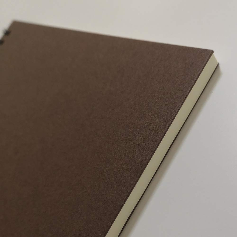 Spiral Notebook Journal Lined B5 Hard Kraft Cover Ruled Wire Bound Notebook