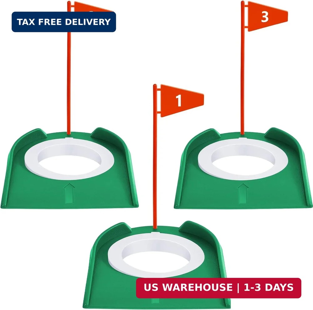 Sotiff Golf Putting Practice Cup Hole Training Aids Golf Accessories Training Pu