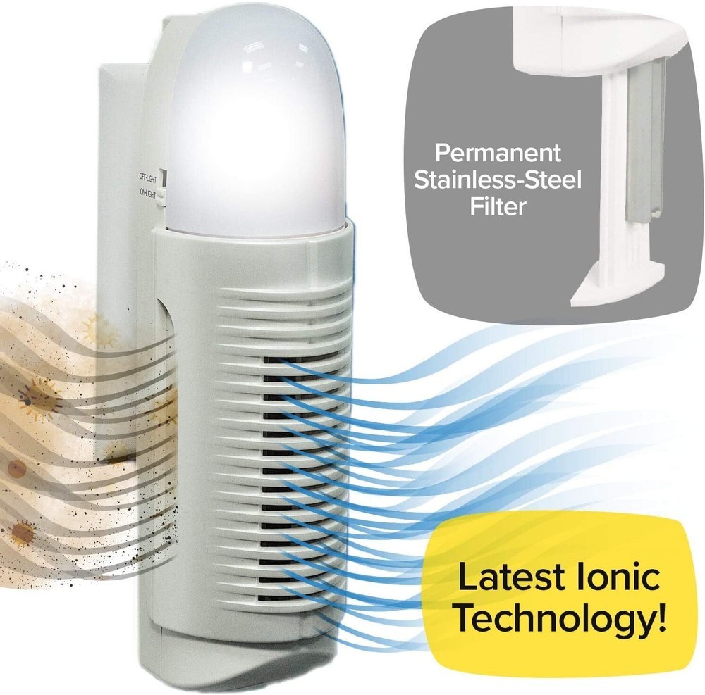 BulbHead Air Police Advanced Ionic Air Purifier - White