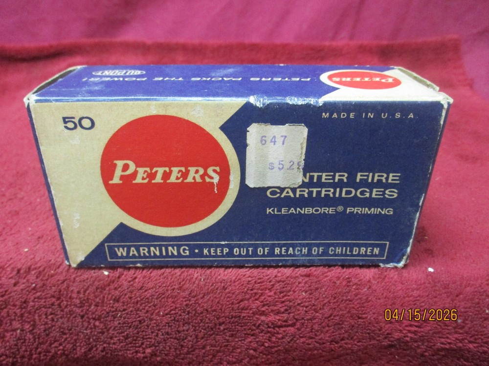 Vintage PETERS, 38 Special, 158gr , Box, (EMPTY)