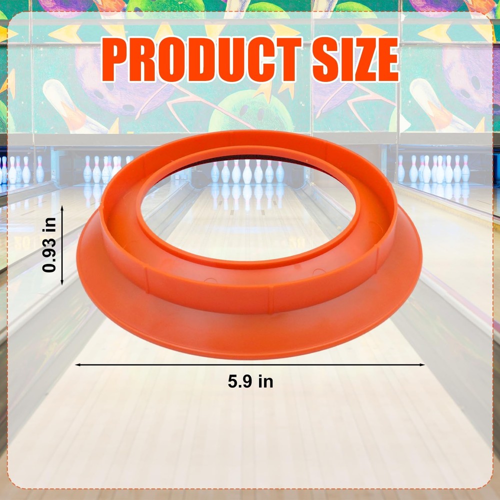 Universal Sanding Pad Holder for Bowling Balls, Precision Surface Orange