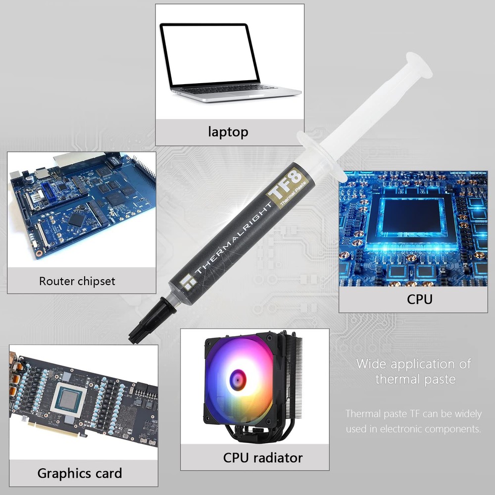 Thermalright TF8 High Performance Thermal Compound Paste 2 Grams, 13.8W/mK,...