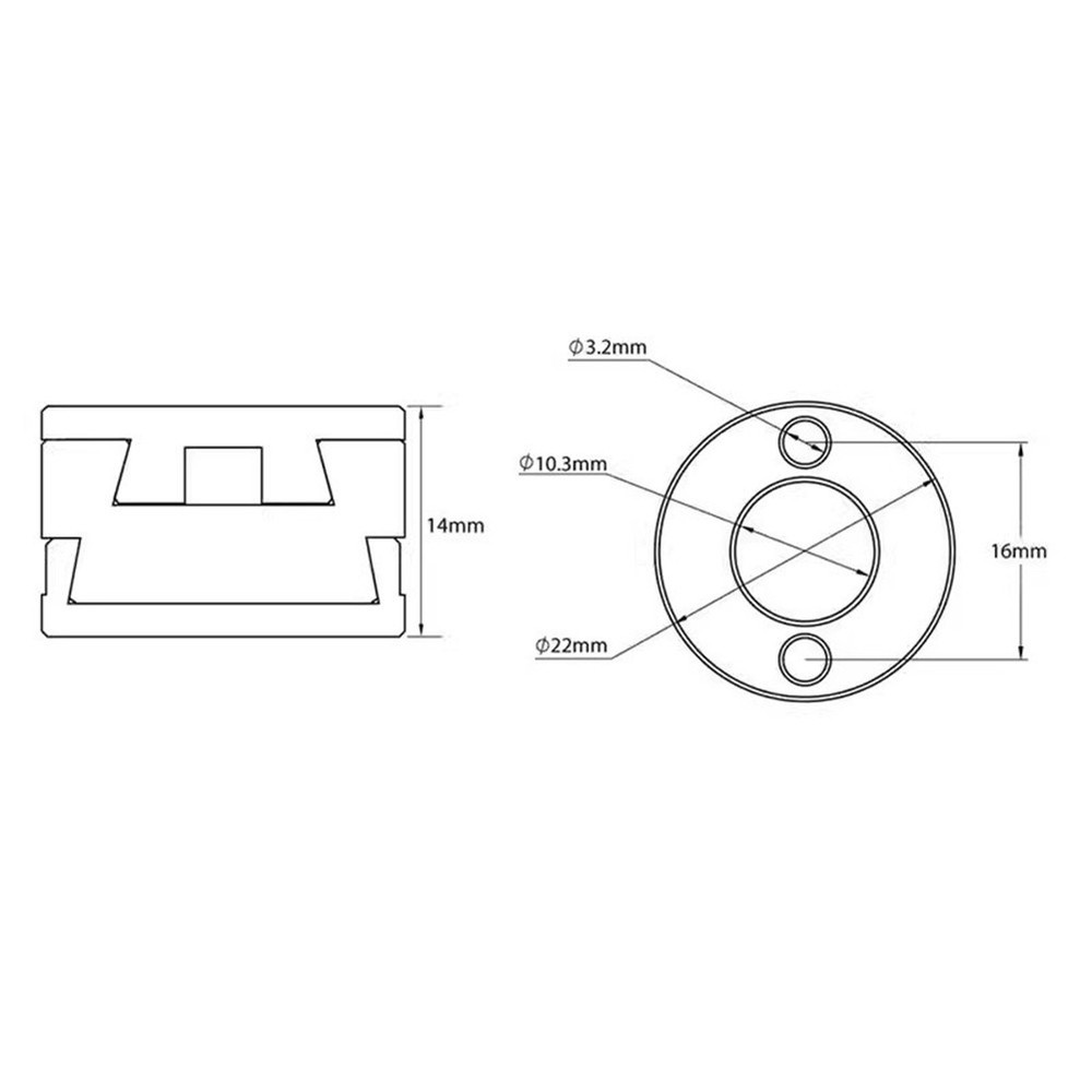 Enhance Printing Quality with Hot Bed T8 Screw Coupler for 3D Printers