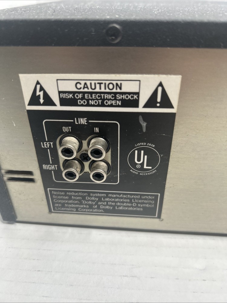 SHARP RT-W800 Black Stereo Cassette Deck Used Powers On Door 1 Doesn’t Open