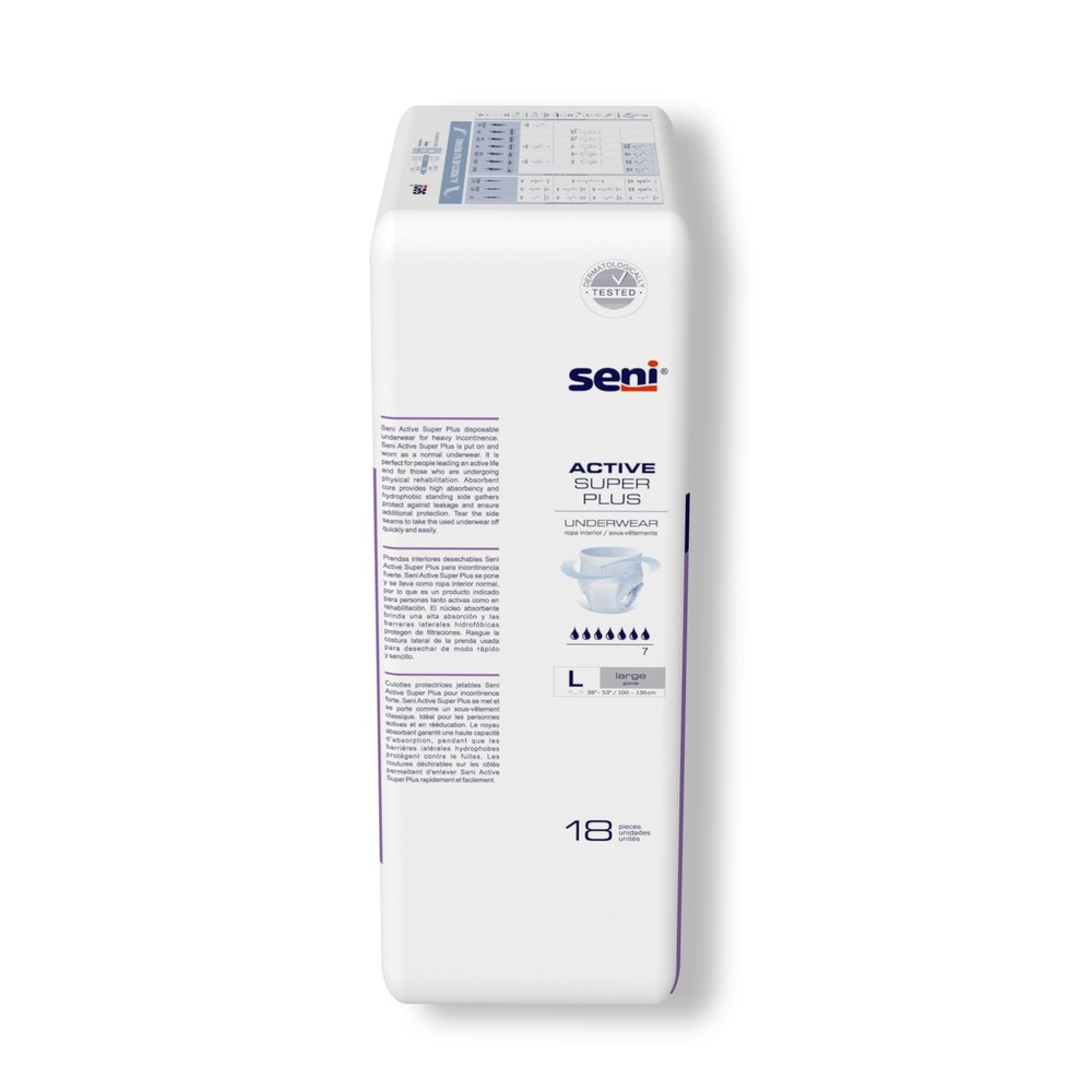 Seni Disposable Underwear Large Heavy 72 Ct