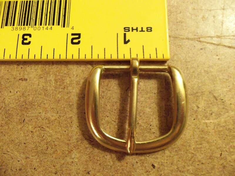 1 1/4" Solid Brass End Bar (Heel) Buckle (Pack Of 2)