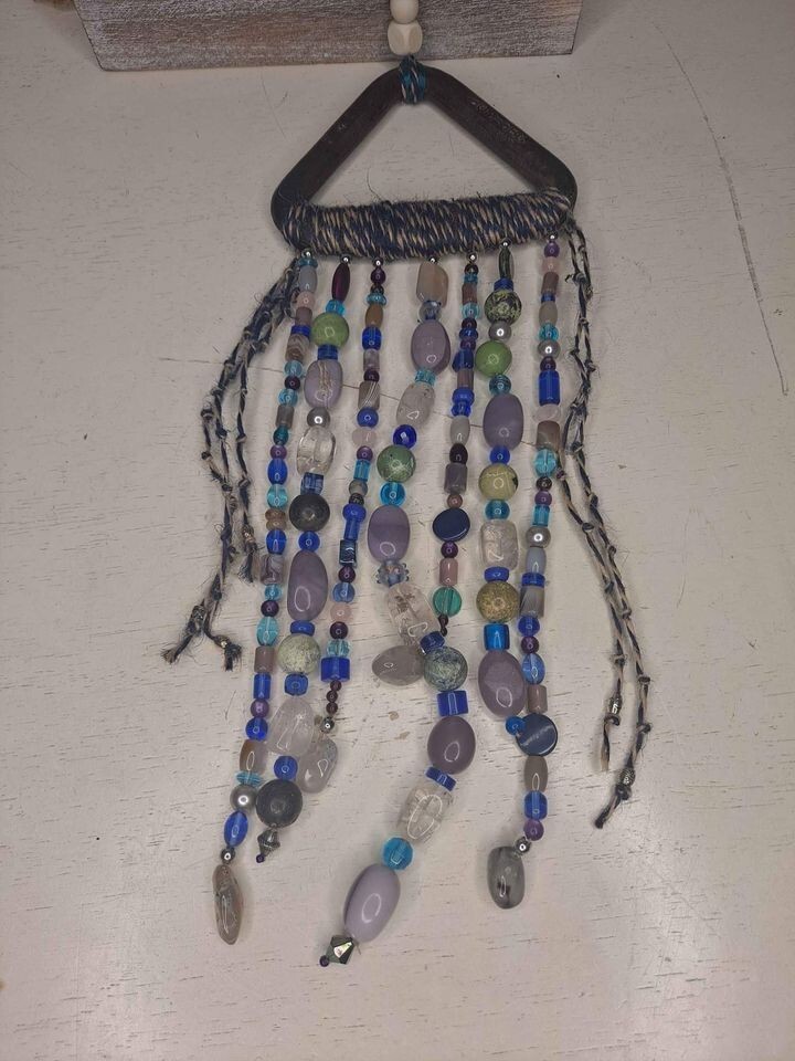 Rustic Beaded Wall Hang