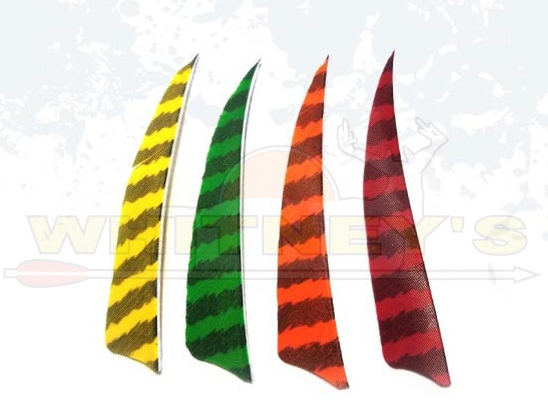 Black Eagle Barred Feathers - 4" - Florescent Yellow - 36pk - BE1142