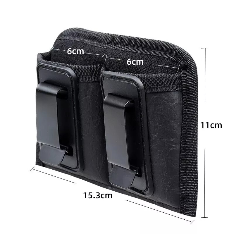 IWB Double Magazine Holster for Single Stack 9mm Mag fits Glock 43, M&P Shield +
