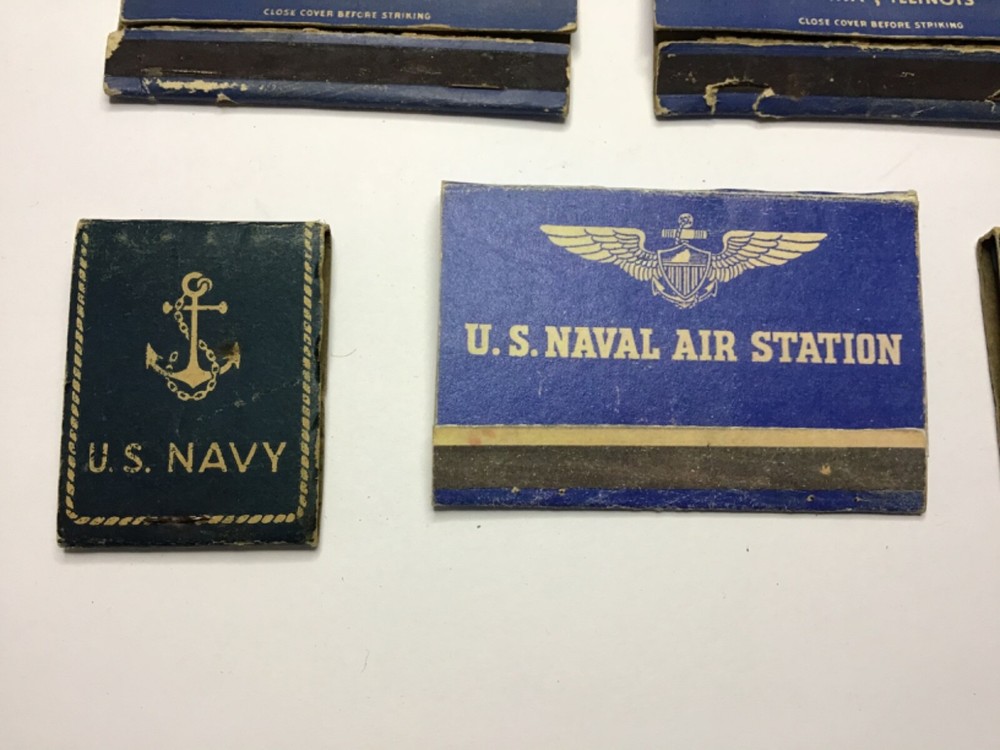 WW2 US Naval Matchbook Covers
