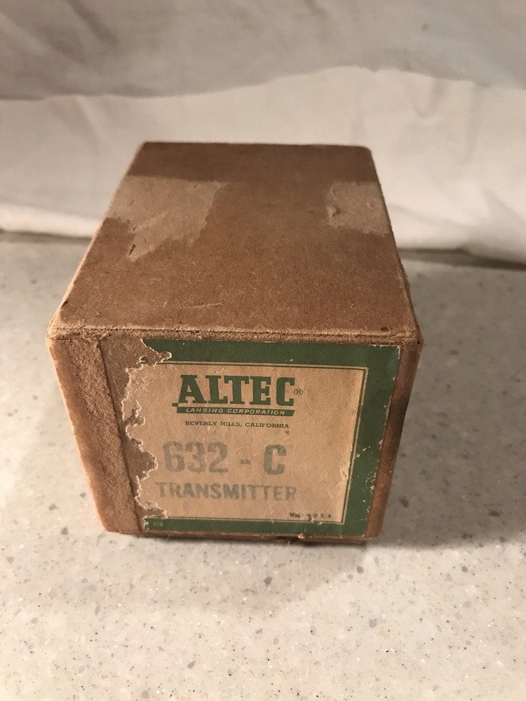Vintage Alter 632-C Transmitter Microphone Head.