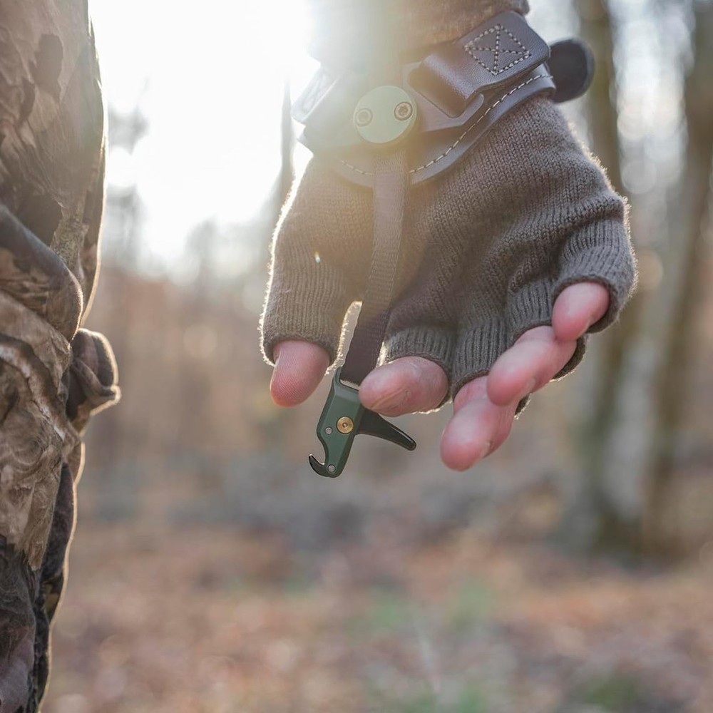 Stan SoleX Clicker Index Finger Bowhunting Archery Release - Wrist Strap Open...