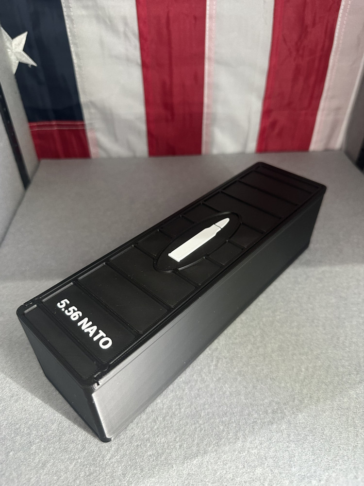 5.56 Ammo Box Storage / Safe Organizer 100 Rnds