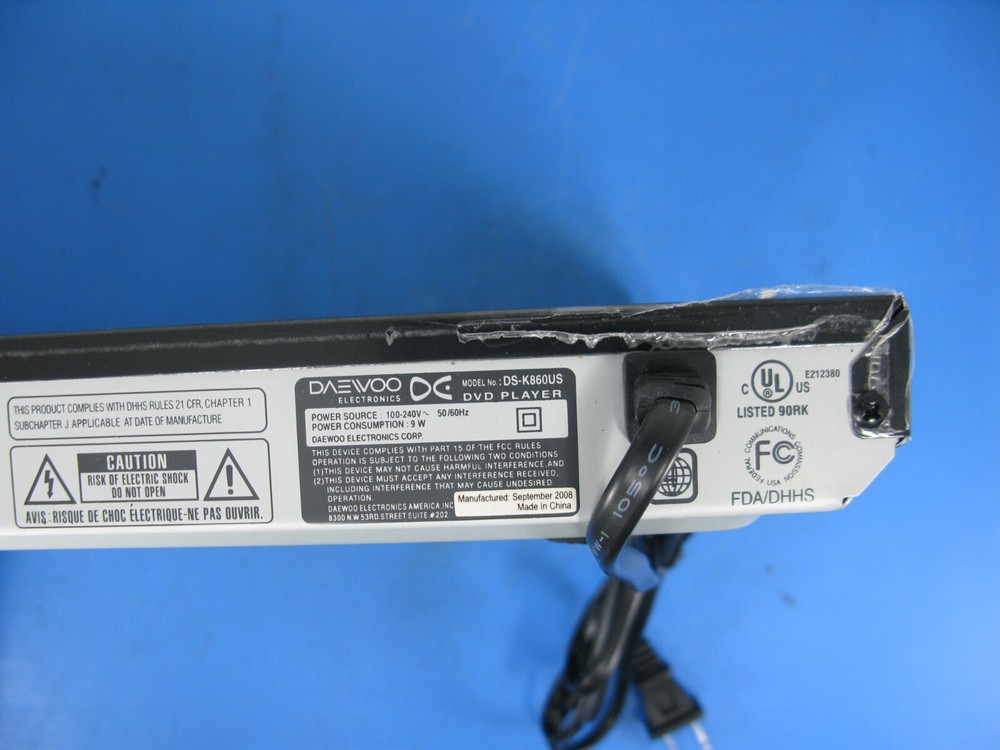 NEW DAEWOO DS-K860US DVD PLAYER DOLBY DTS DIGITAL OUT