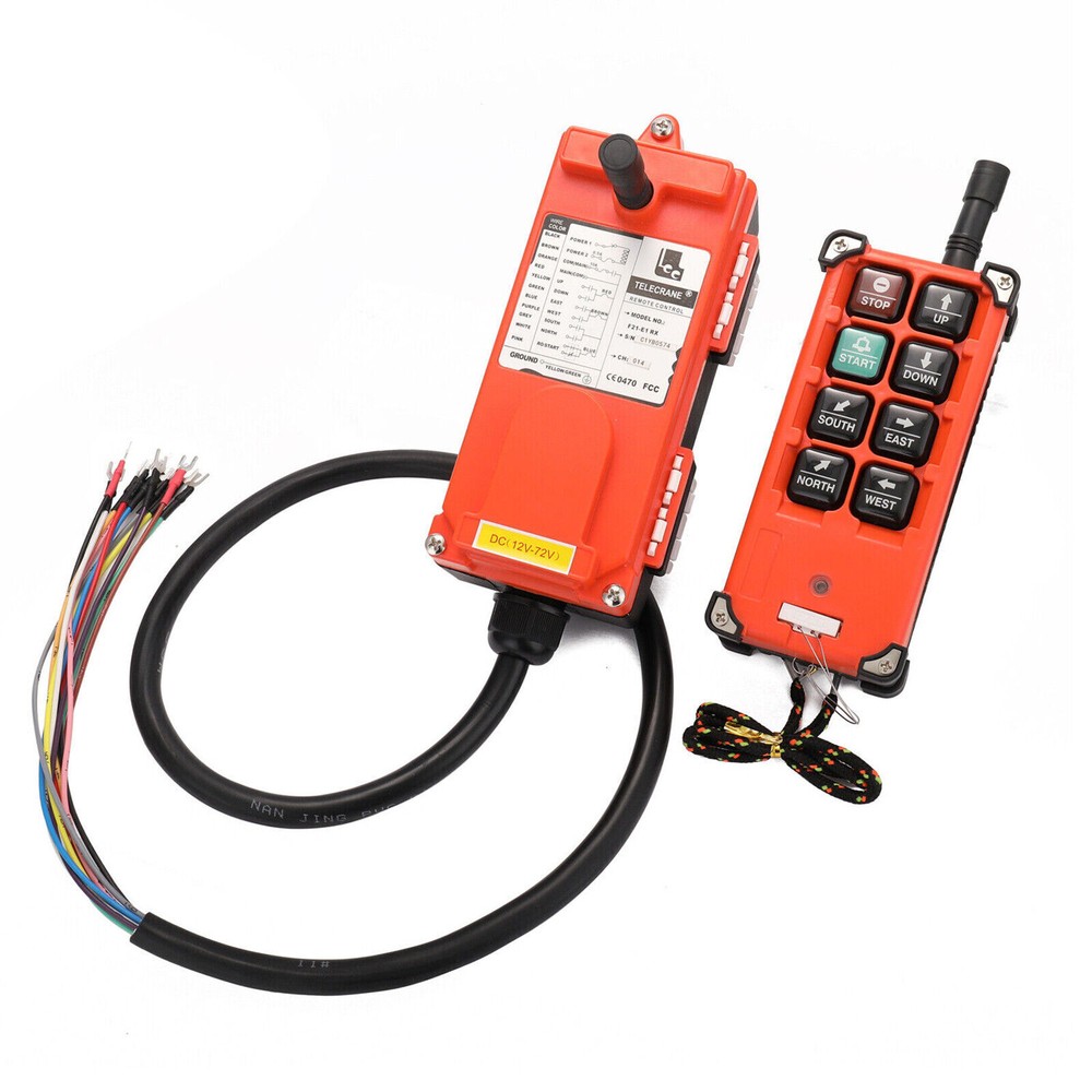 F21-E1B Indust Wireless Crane Radio Remote Control Hoist Controller DC12-72V ROM
