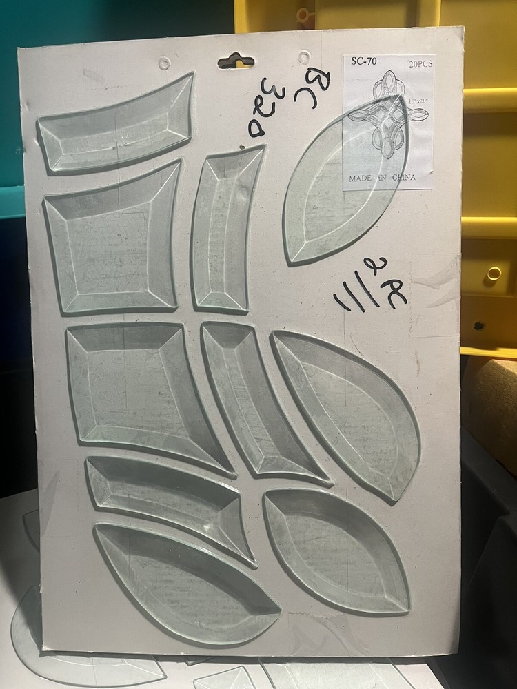 Stained Glass Bevel Cluster SC-70 20pcs