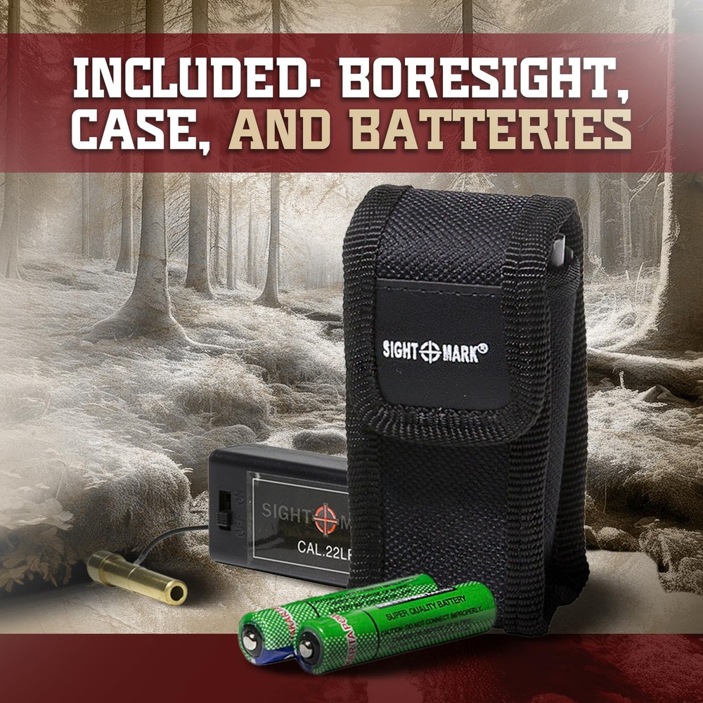 Sightmark .22LR Red Laser Boresight - Accurate Sighting & Quick Zero