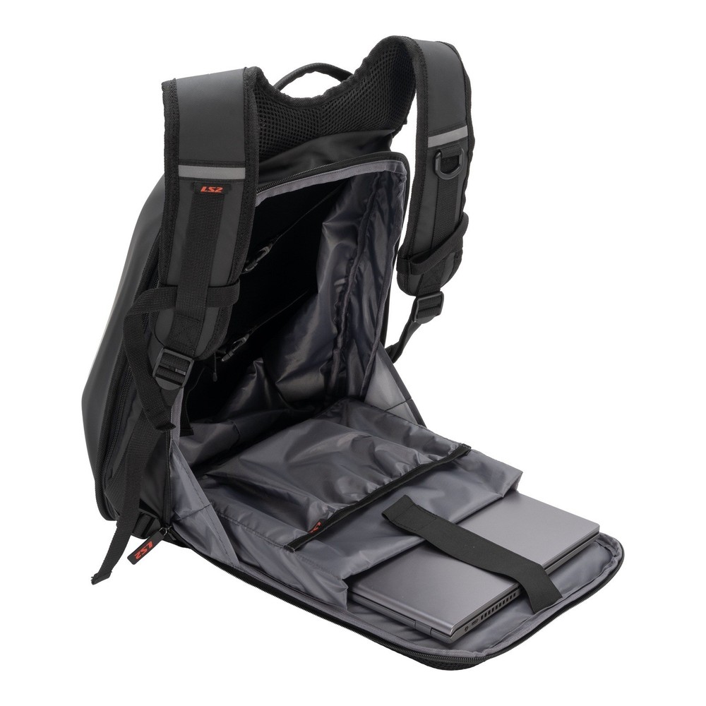 LS2 Shield Hard Shell Motorcycle Backpack 25L LS266010BKP1