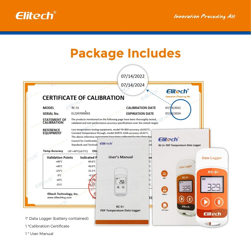 RC-5+Digital PDF USB Temperature Data Logger Reusable Recorder Refrigerator T...