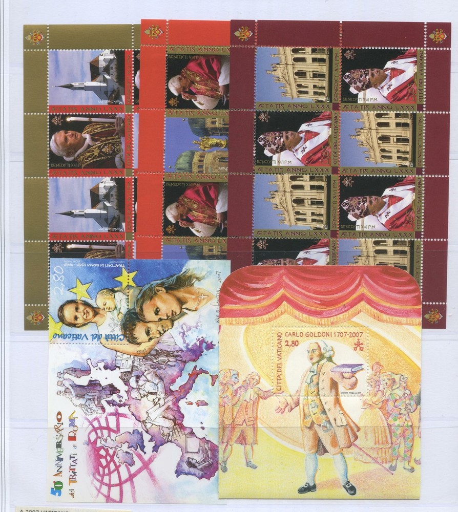 VATICANO 2007 ANNATA CPL. 28V.+5BF+1LB **