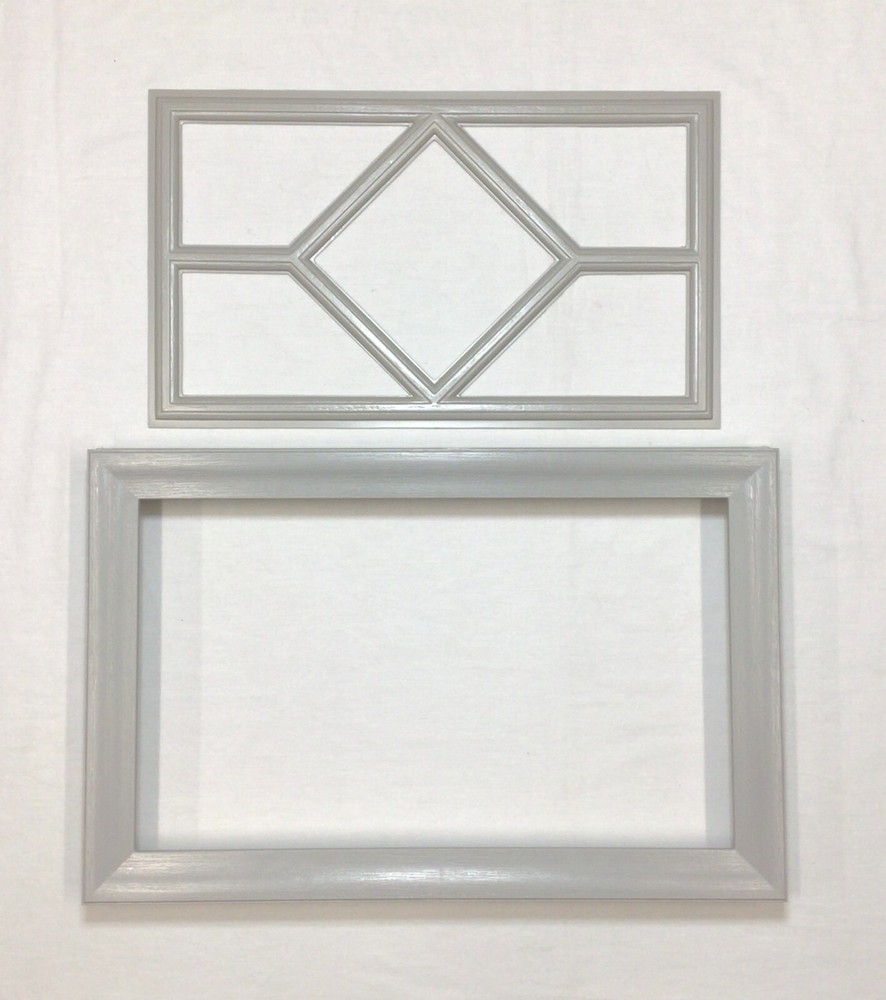 Gray Amarr Garage Door Window Kit Short Panel Frame Insert Grills Glass Options