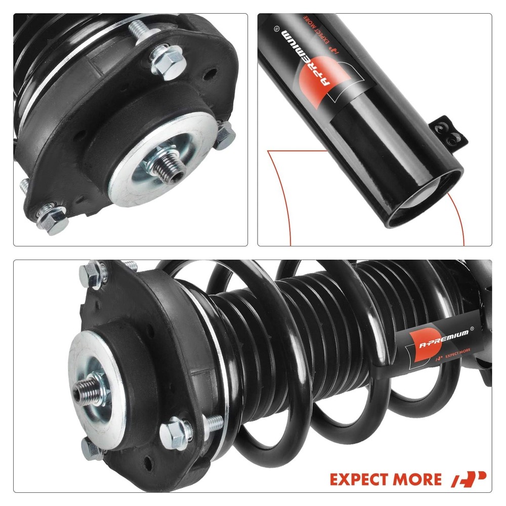 Front Struts for GTI 2010-2014 2x Complete Strut Assembly with Coil Spring