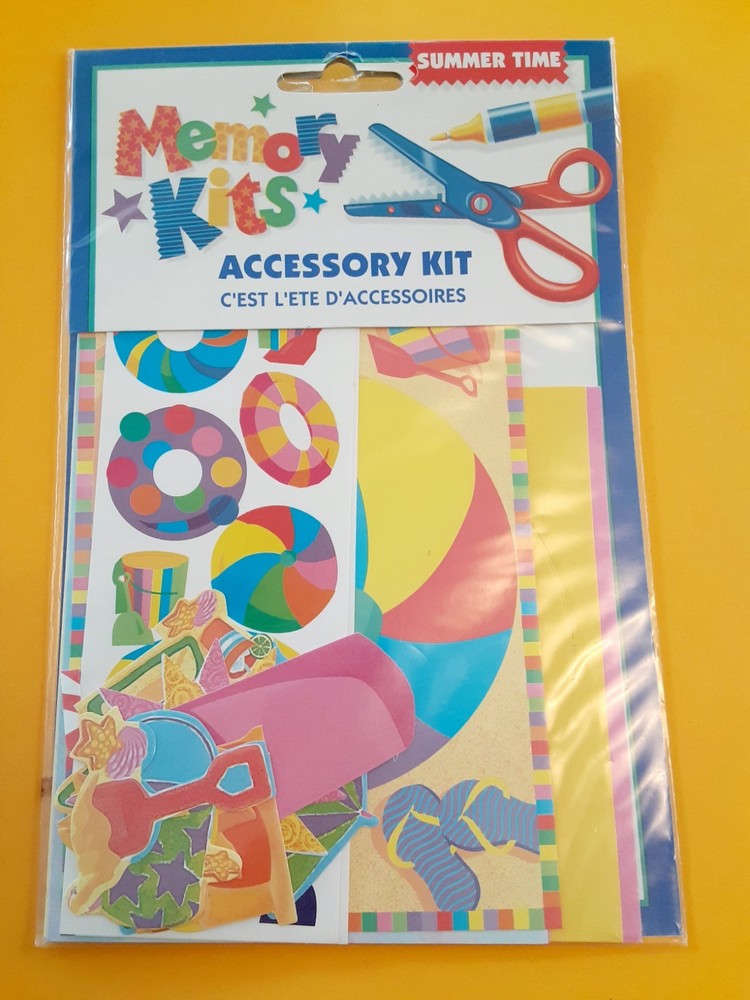 Scrapbooking Memory Kits Accessory Kit Summer Time (free ship $20 min US only)