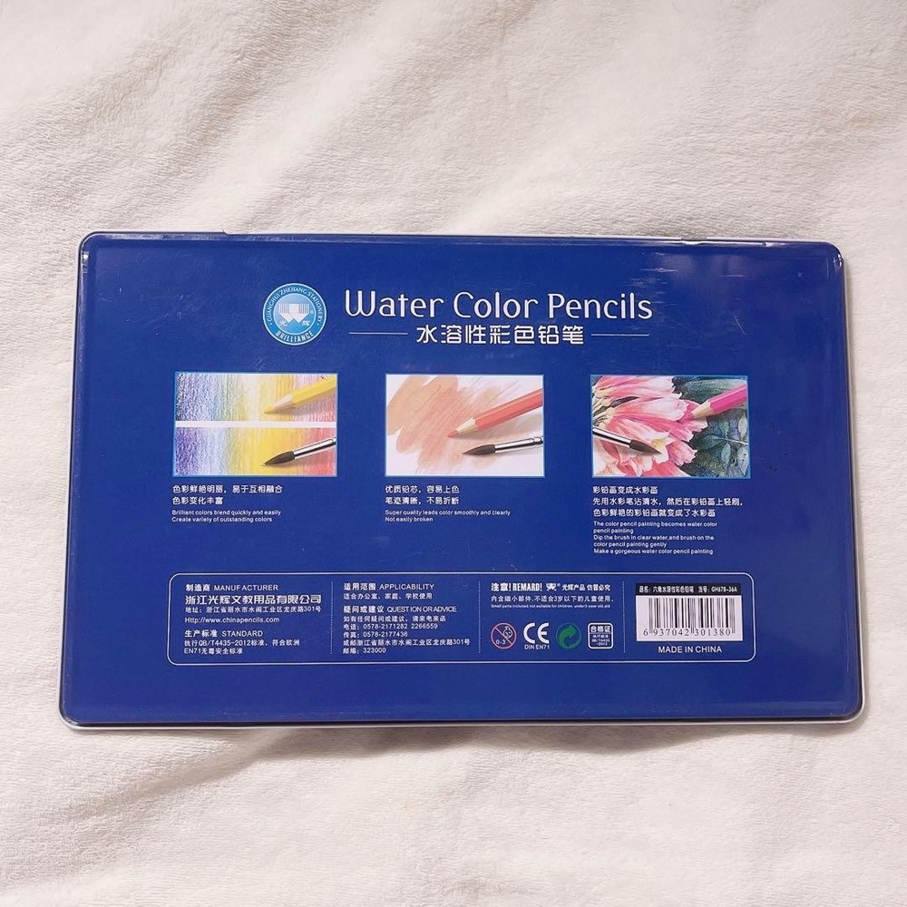 water-soluble colored pencils #f11e05