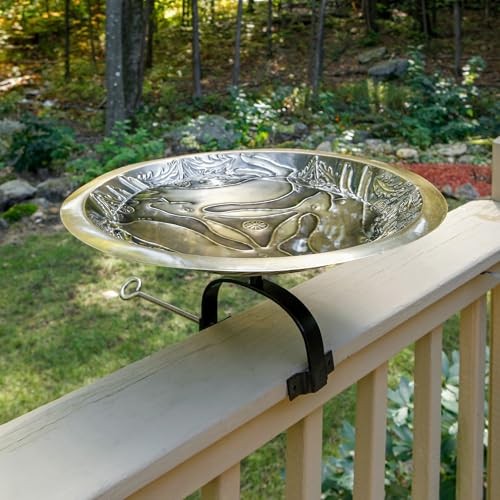 Three Hares Birdbath- Over Rail Bracket