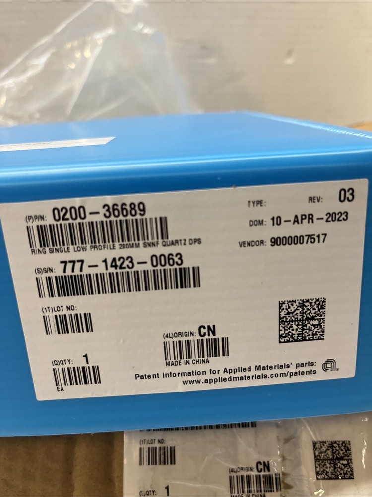 APPLIED MATERIALS RING, SINGLE, LOW PROFILE 200mm 0200-36689