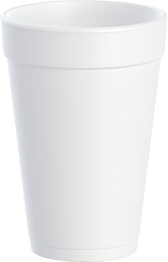 White Foam Cups 16 Oz 25 Cups