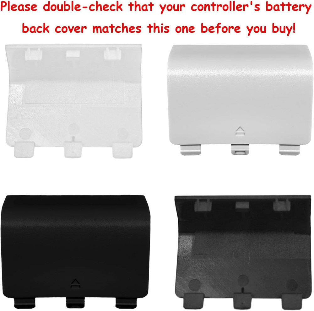4 Pack Battery Cover for Xbox Series X/S Controller Replacement Back Shells
