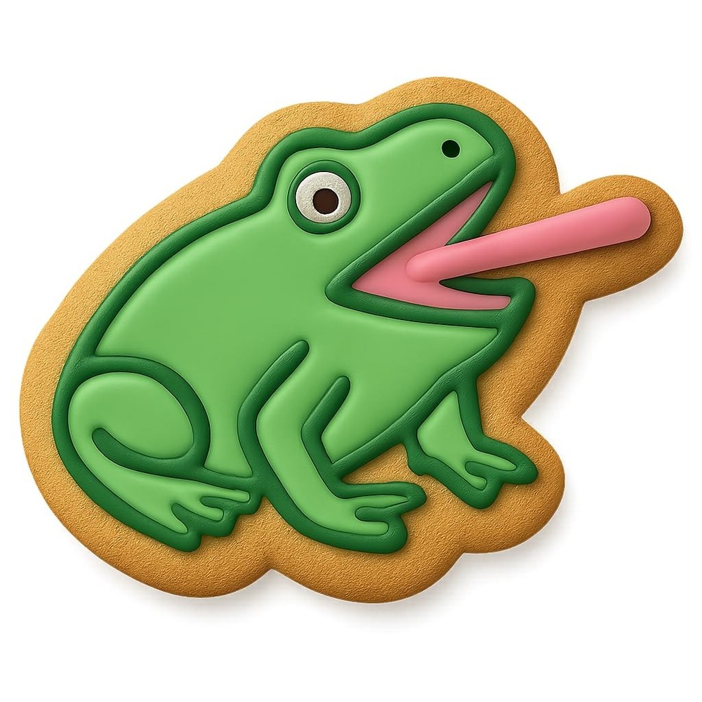 Toad Chomping Cookie Cutter & Stamp - 4x3.5 Fun Kitchen Baking