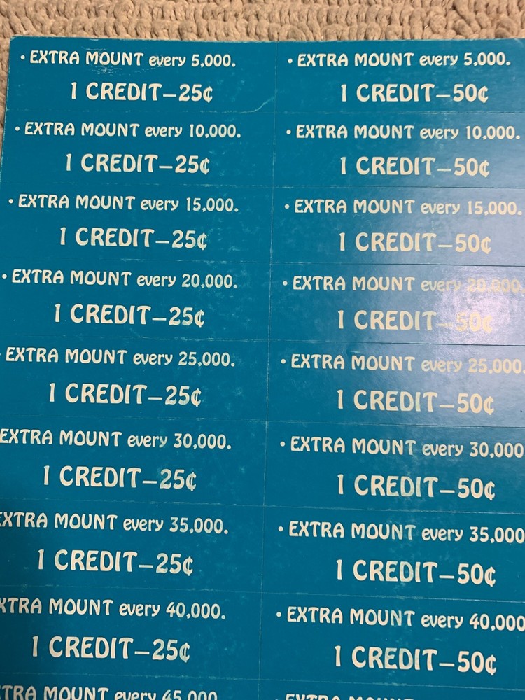 Original Joust Sticker Sheet Williams Arcade Video game Part