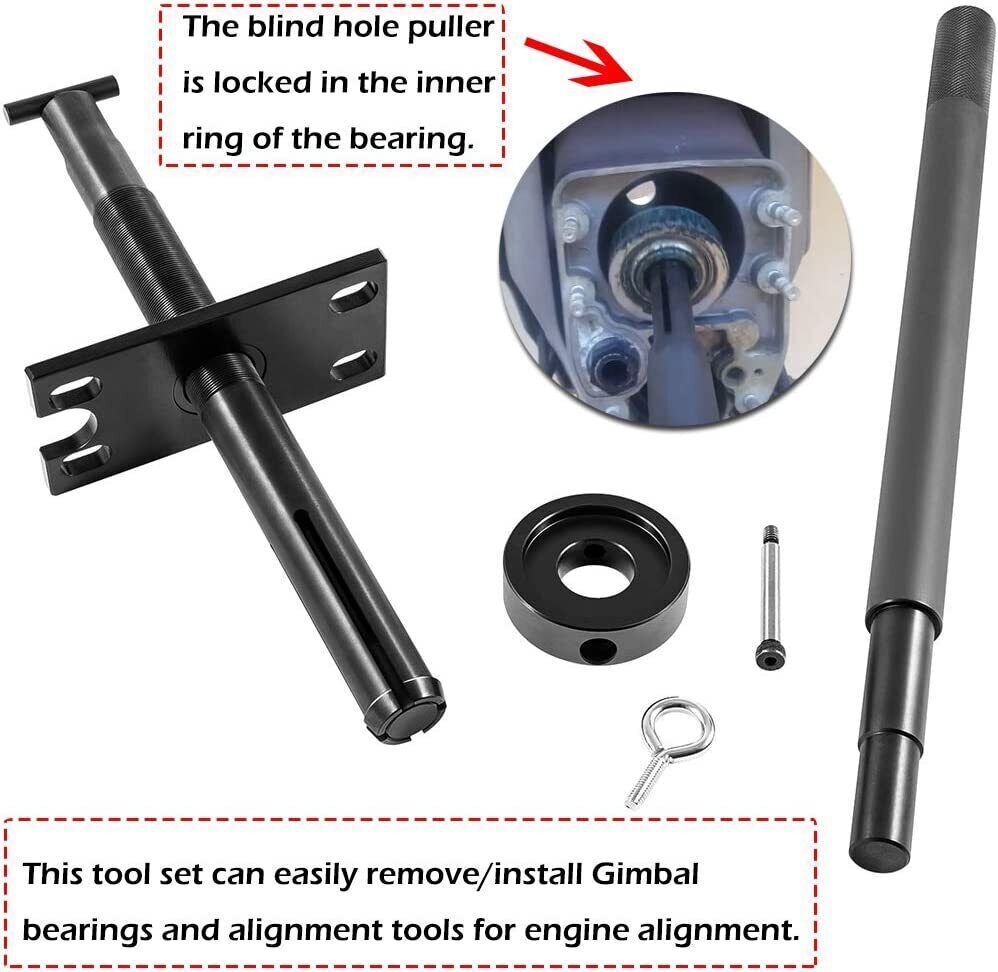 Gimbal Bearing Puller Alignment Tool & Hinge Pin Tool For Mercruiser Alpha Bravo