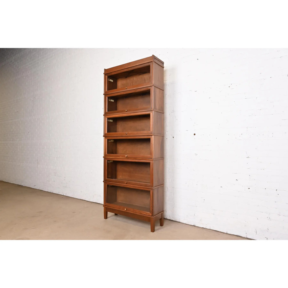 Arts & Crafts Walnut Six-Stack Barrister Bookcase by Hale