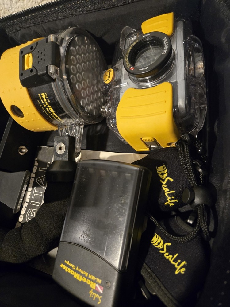 Reefmaster Underwater Camera With Light And Accessories Uswd Untested In Case