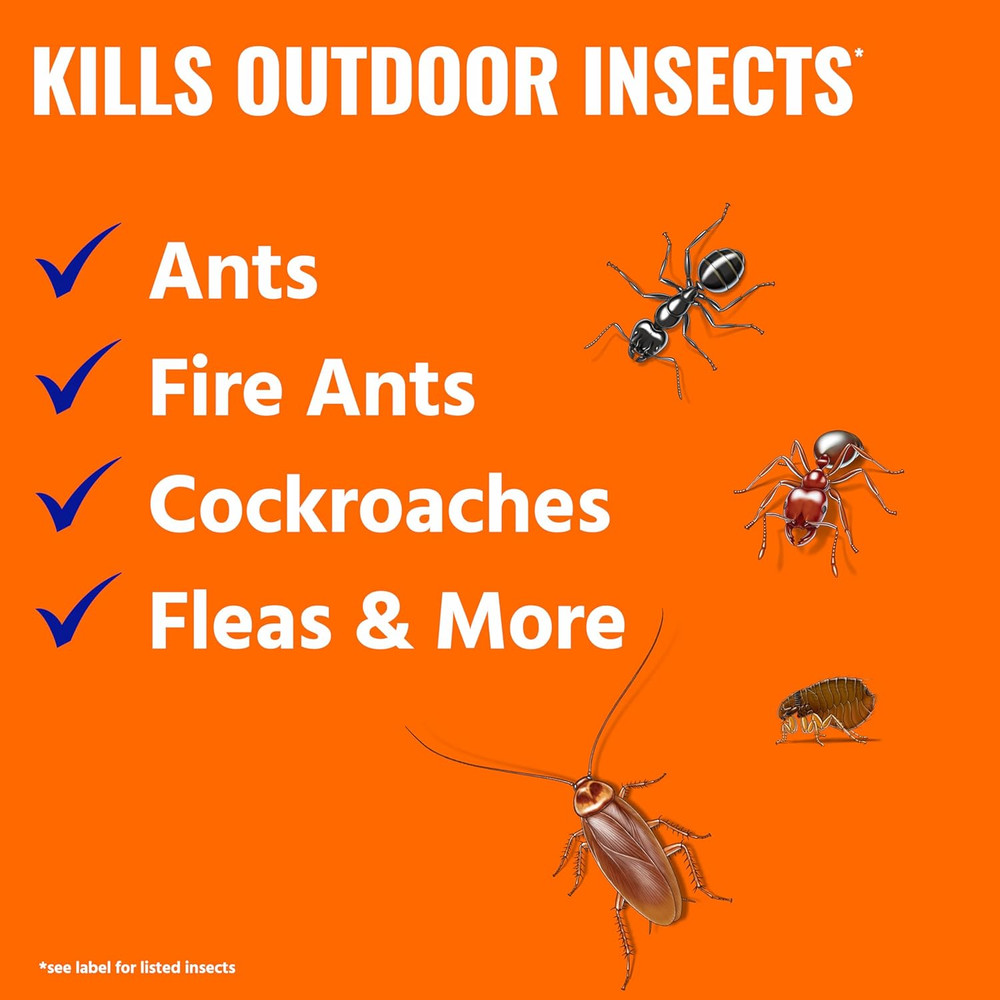 T901-6 Ant Killer plus Multi-Purpose Insect Control for Outdoors - Kills Fire An