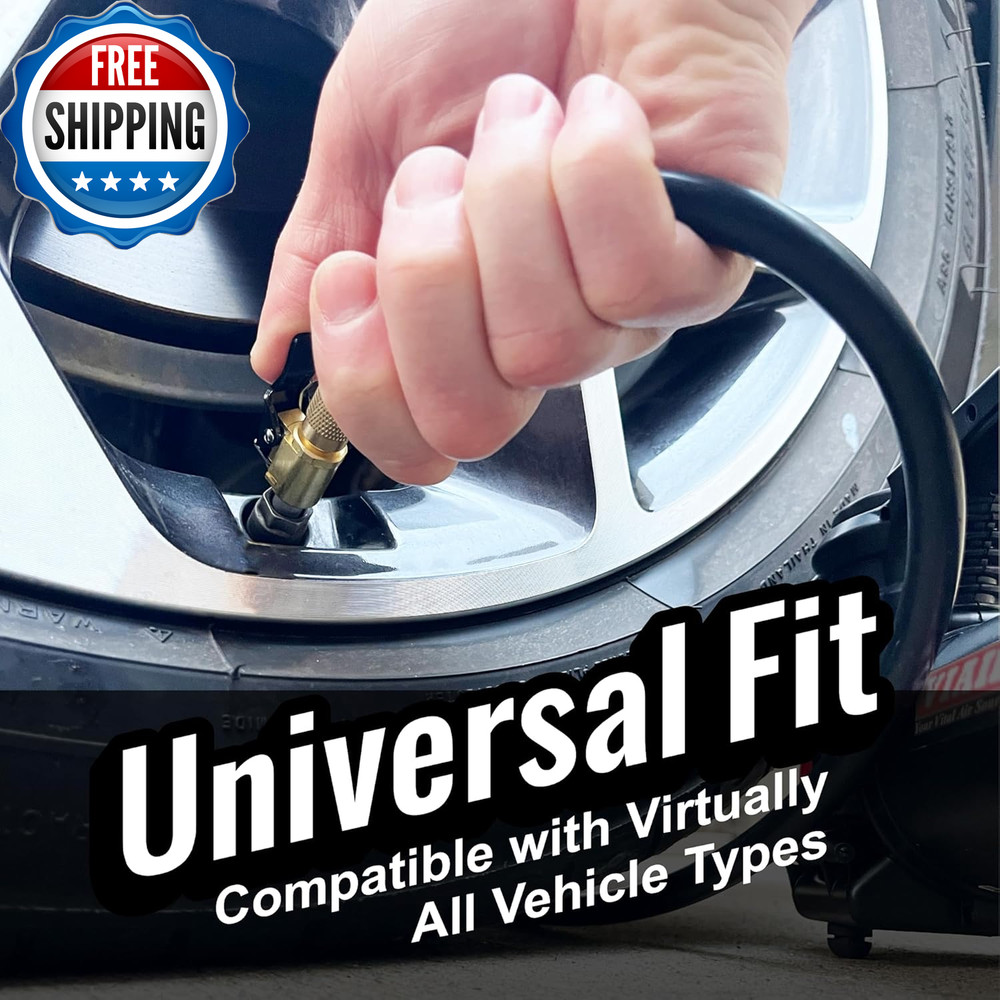 Chuck Mates Premium Quick Connect Accessory for Tire Inflators Open Type1 Pack..